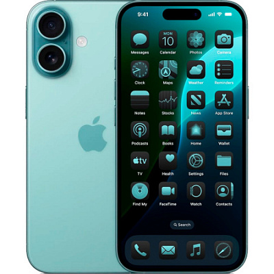 Смартфон Apple iPhone 16 Plus 256 ГБ бирюзовый